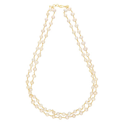 "Lolita 2 Lines Pearl Necklace - JPAPL-23-29 - Click here to View more details about this Product